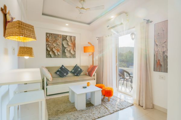 Sereno Boho - cosy 1bhk studio apt w/pvt balcony