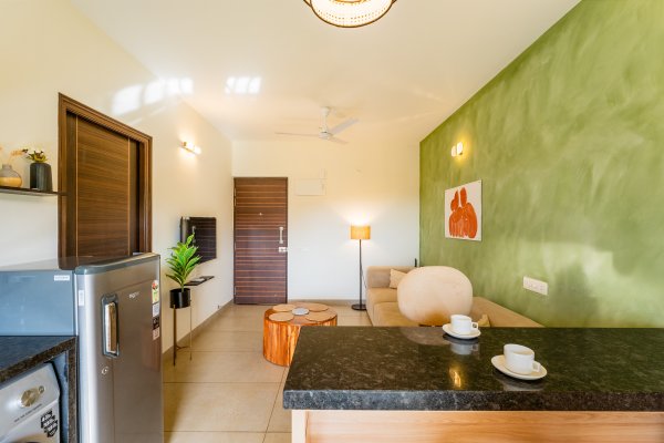 Sereno Olive - modern 1bhk w/pool, gym, games zone