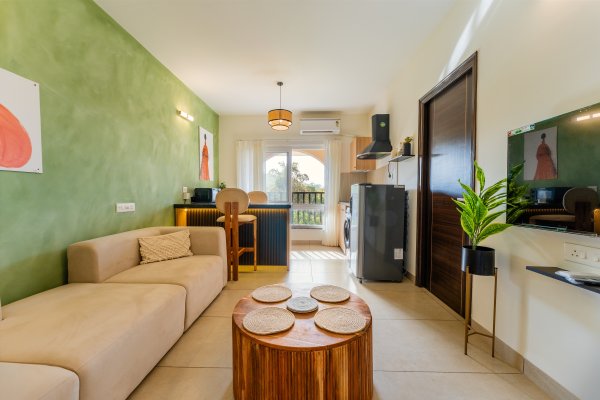 Sereno Olive - modern 1bhk w/pool, gym, games zone
