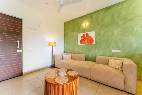 Sereno Olive - modern 1bhk w/pool, gym, games zone