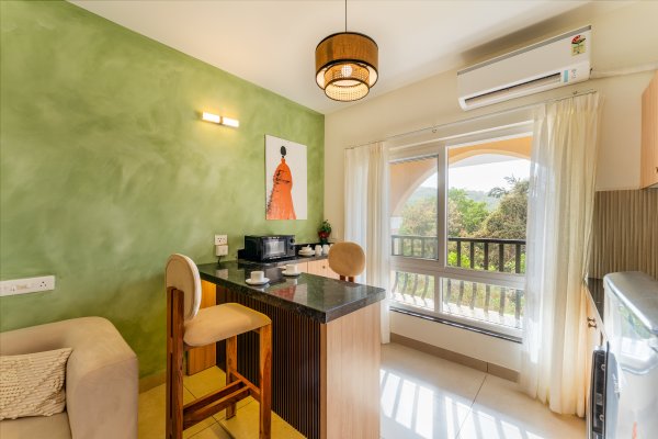 Sereno Olive - modern 1bhk w/pool, gym, games zone